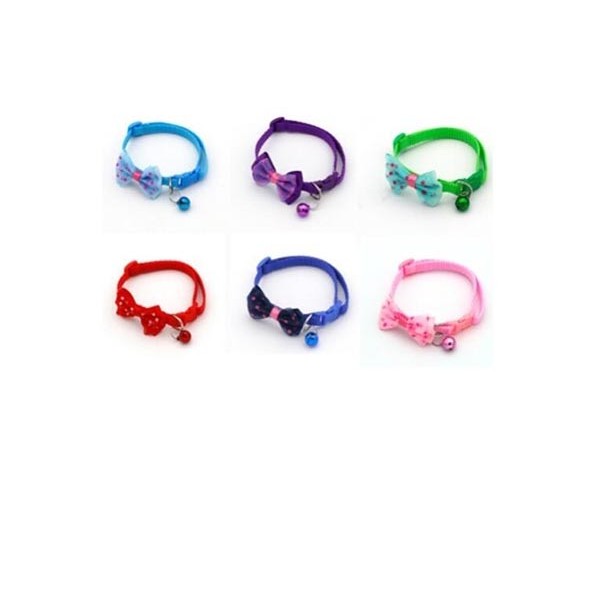 Pet collar with bow and bell [10501750]